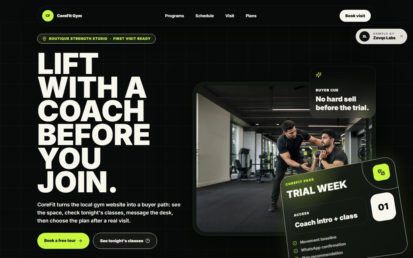 Premium UI collage preview for a local service website.